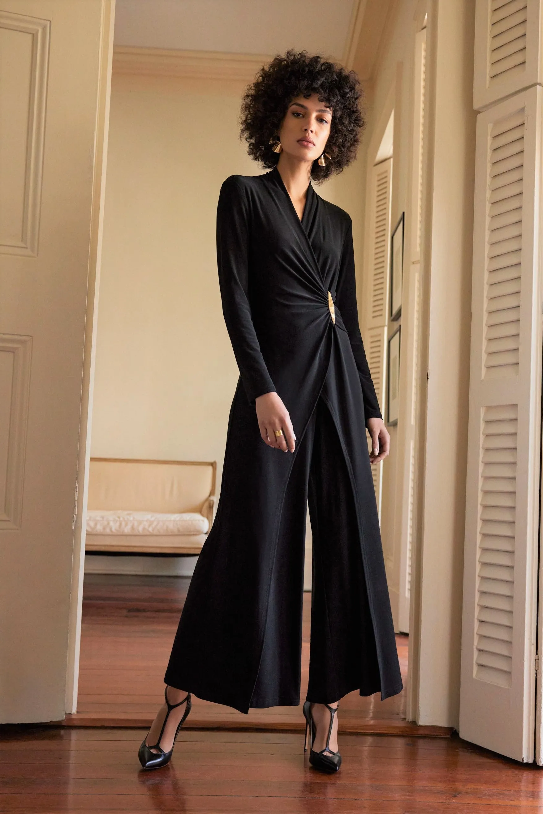 Wrap Culotte Jumpsuit