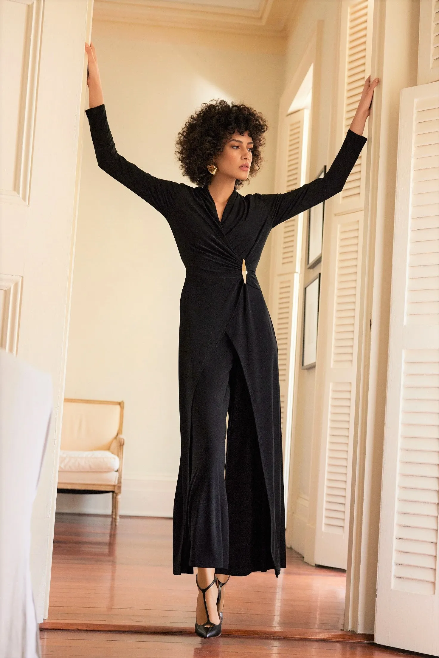 Wrap Culotte Jumpsuit