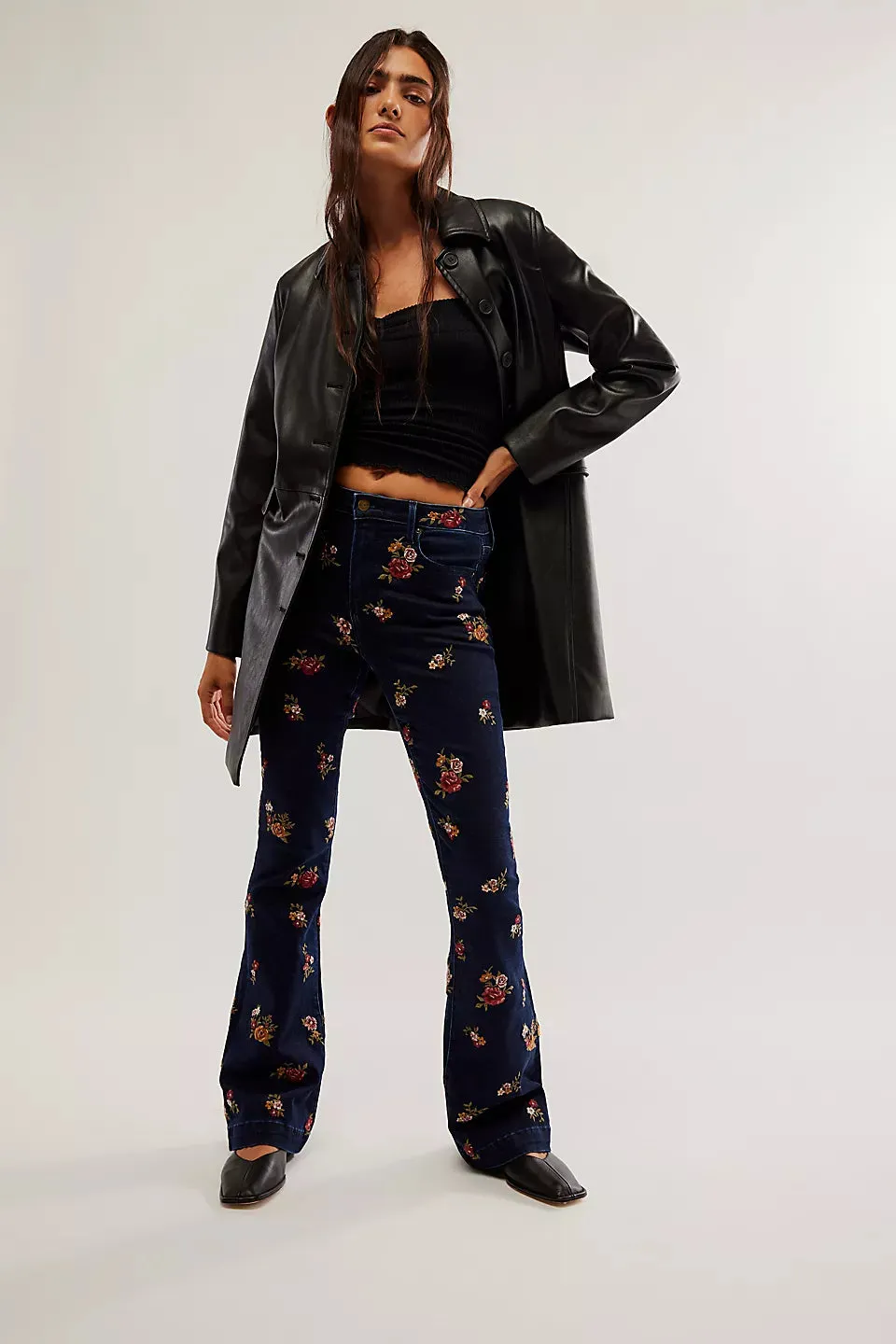 Wyatt Embroidered Flare