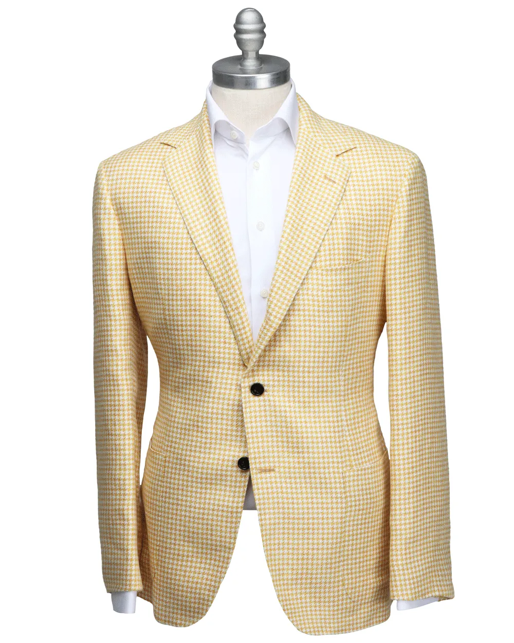 Yellow and White Houndstooth Sportcoat