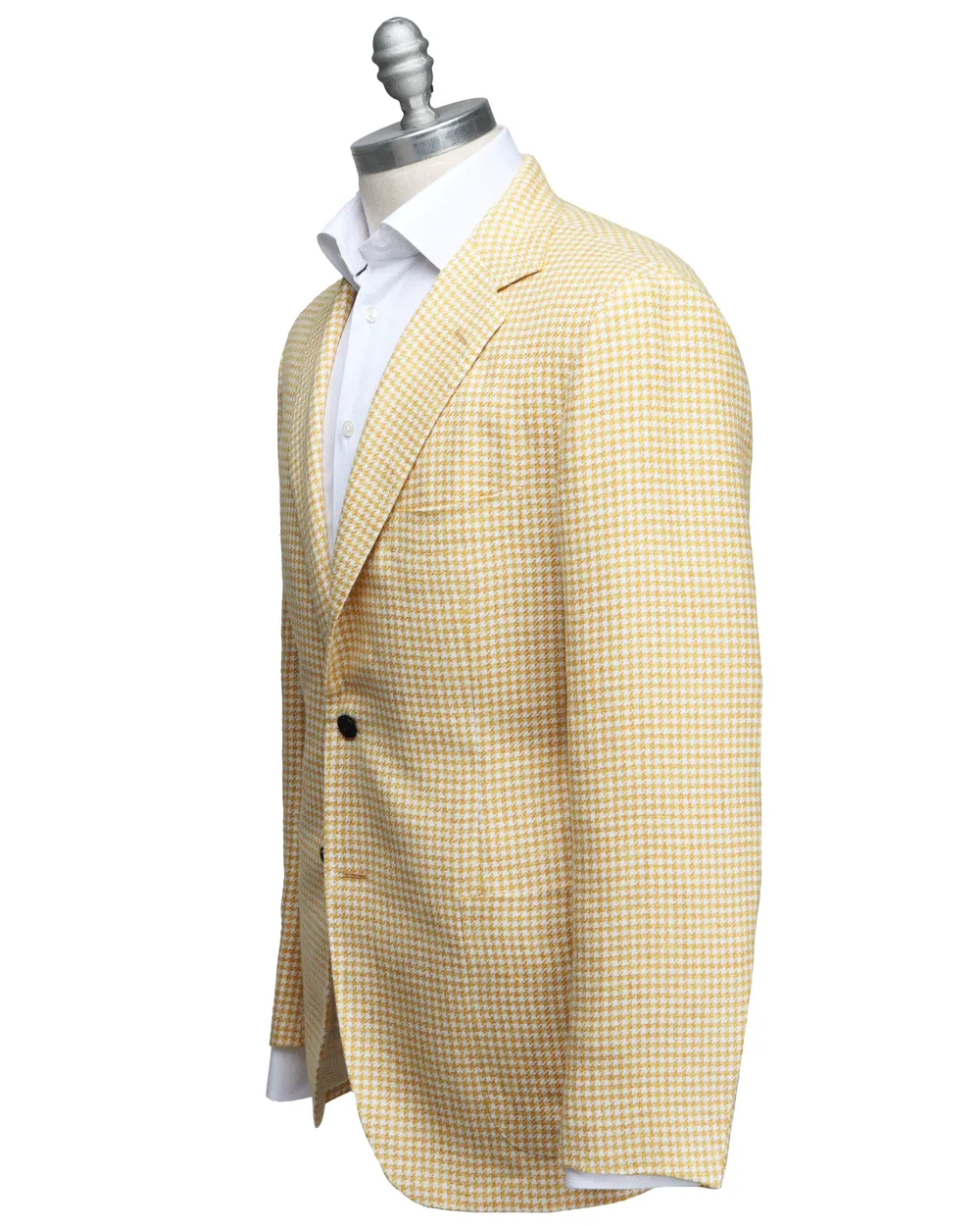 Yellow and White Houndstooth Sportcoat